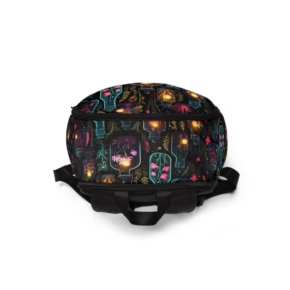Dark Forest All-Over Fabric Backpack | Witchy Tinctures, Potions and Foliage - Picture 4 of 4